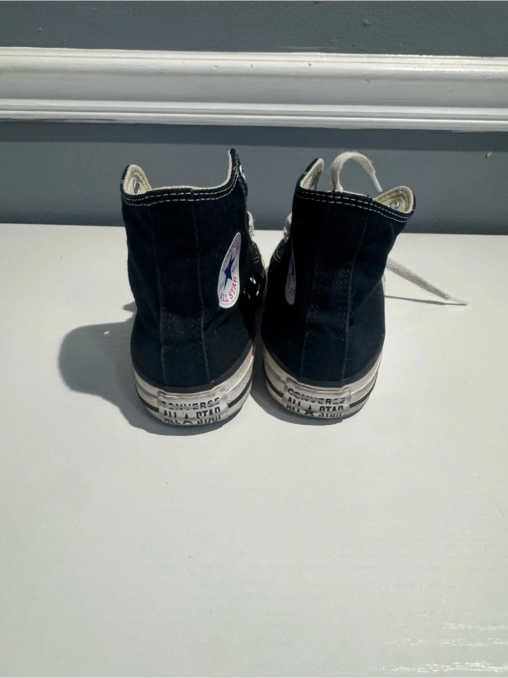Converse Kids Black High-Top Canvas Sneakers with White Accents